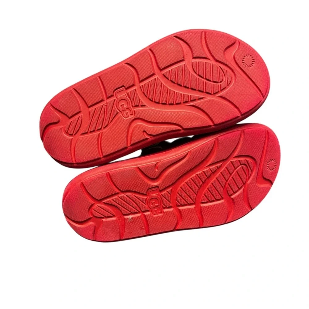 UGG Big Kids Sport Yeah Sandals Samba-Red Size 3K  MARKS K3 Kids Size 3